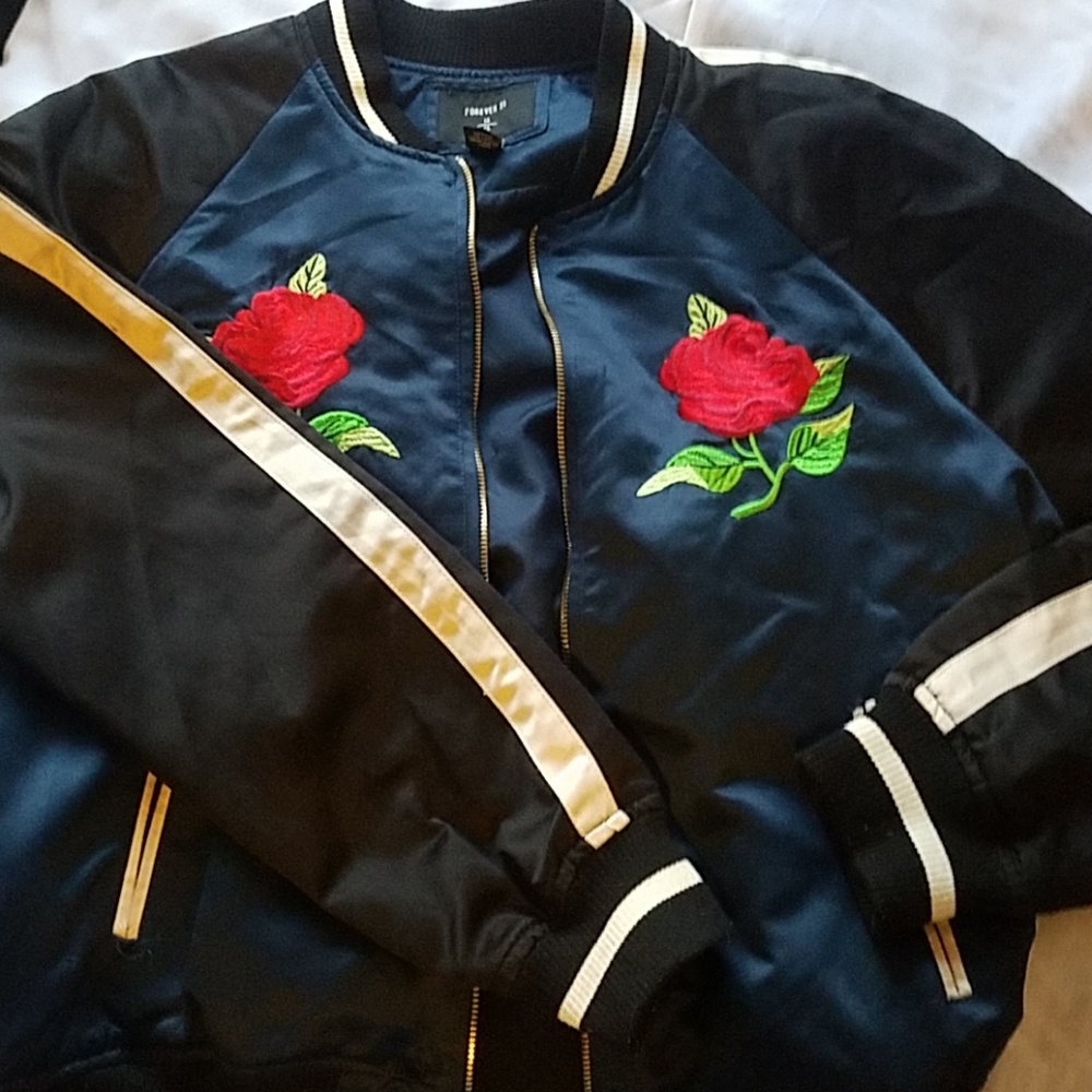 Rose Bomber Jacket